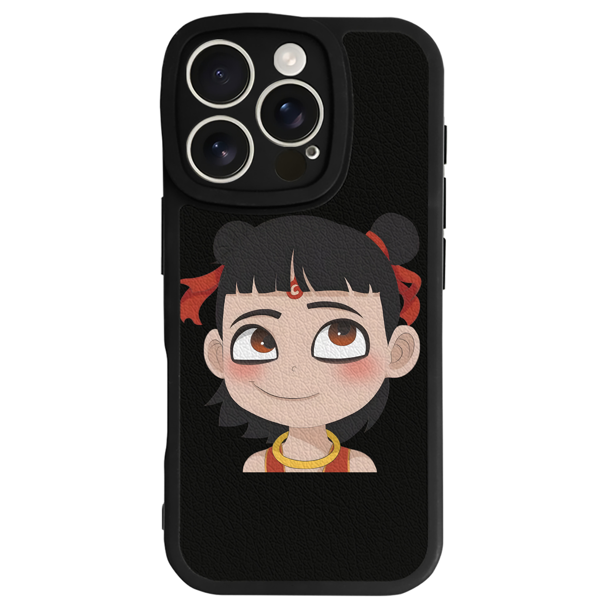 （画像用） Ne Zha 2 ナタ 魔童の大暴れ 【iPhone 16シリーズ対応】シリコンスマホケース（レザー調） 材質：シリコン